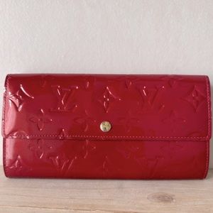 Louis Vuitton Monogram Vernis Porte Feuille Sarah Long Bifold Wallet